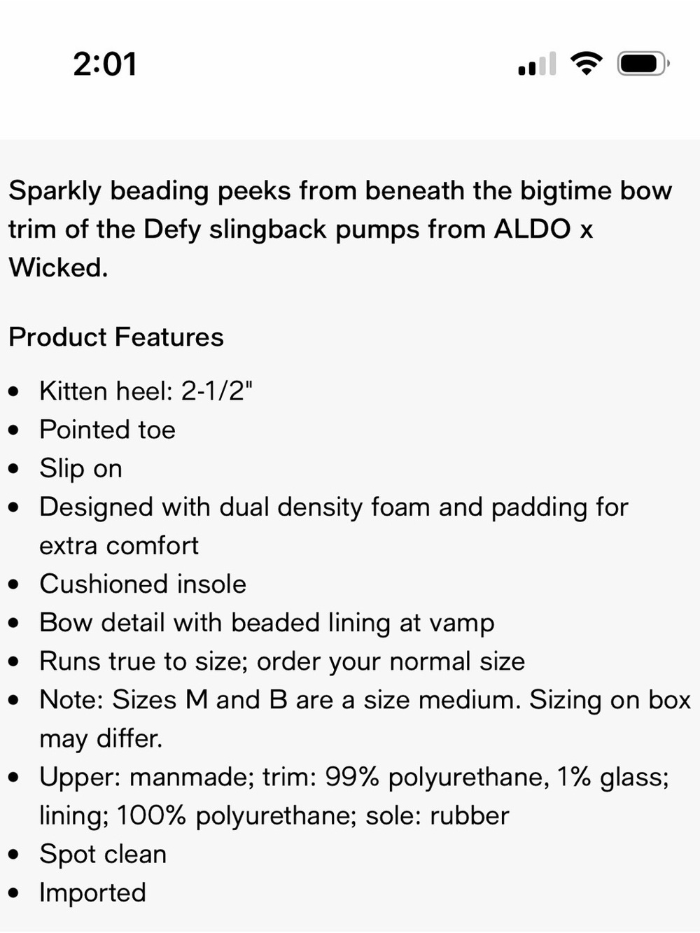 Aldo X Wicked Defy Heels- size 8 - Picture 16 of 16